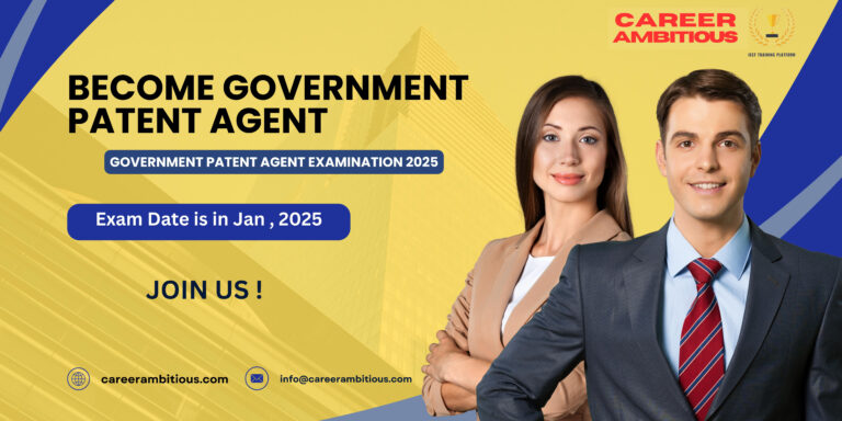 Government patent agent exam 2025