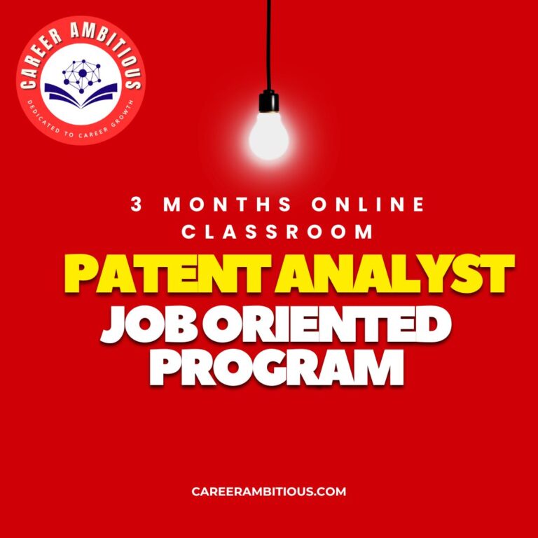 Patent Analyst Job Oriented Program